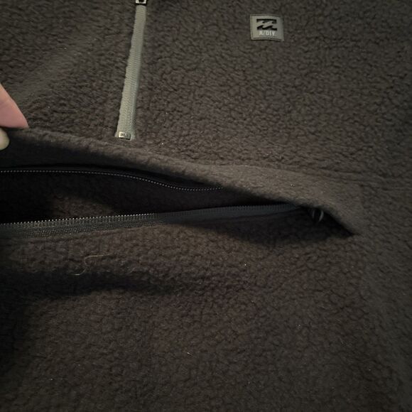 Billabong Furnace Fleece Adventure Division Black Hoodie Men’s Size Large NWT - Picture 10 of 14